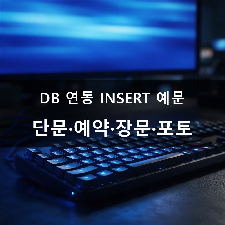 DB ���ڿ��� INSERT ����